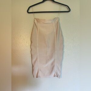 House of CB Tan Pencil Skirt